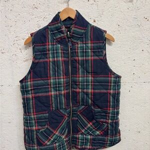 Mud Pie Men's Tartan Quilted Vest